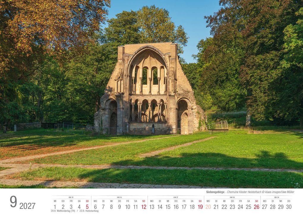 Weitere Ansicht: Siebengebirge 2027 Bildkalender A3 quer, spiralgebunden