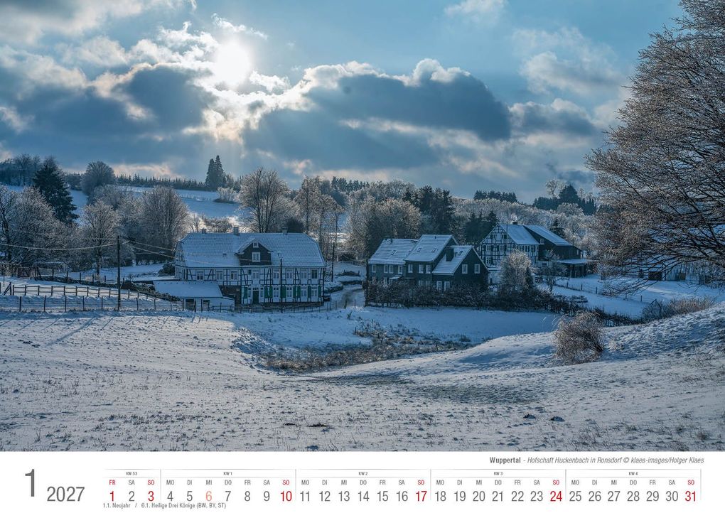 Weitere Ansicht: Wuppertal 2027 Bildkalender A3 Spiralbindung