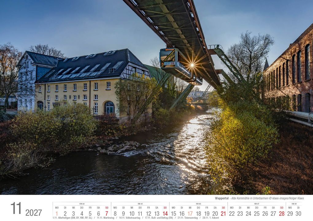 Weitere Ansicht: Wuppertal 2027 Bildkalender A3 Spiralbindung