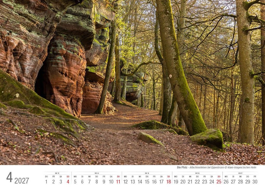 Weitere Ansicht: Die Pfalz 2027 Bildkalender A4 quer, spiralgebunden