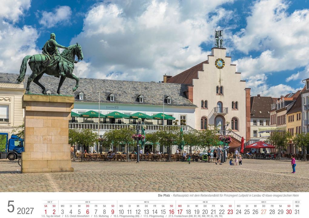 Weitere Ansicht: Die Pfalz 2027 Bildkalender A4 quer, spiralgebunden