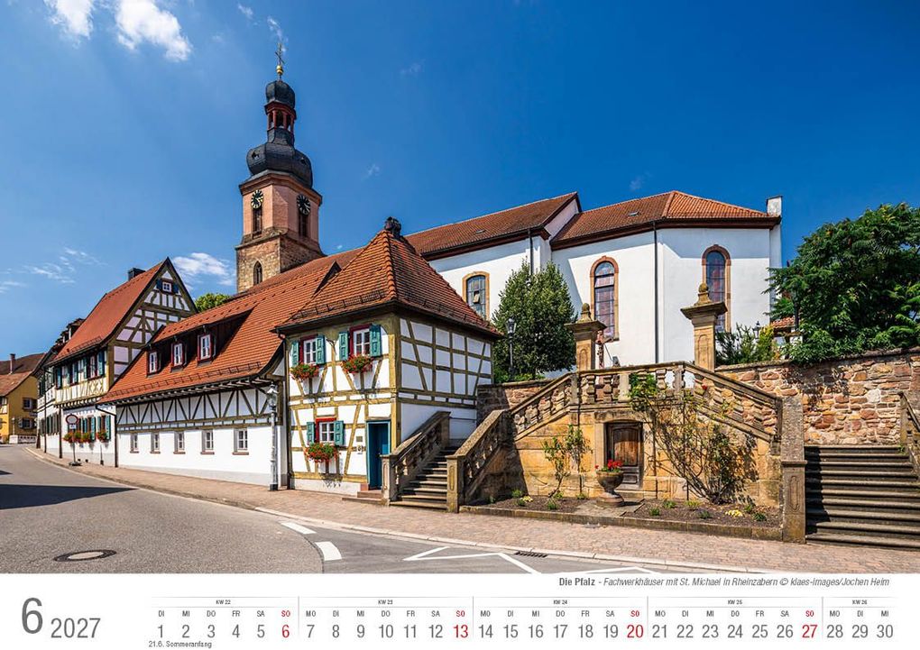 Weitere Ansicht: Die Pfalz 2027 Bildkalender A4 quer, spiralgebunden