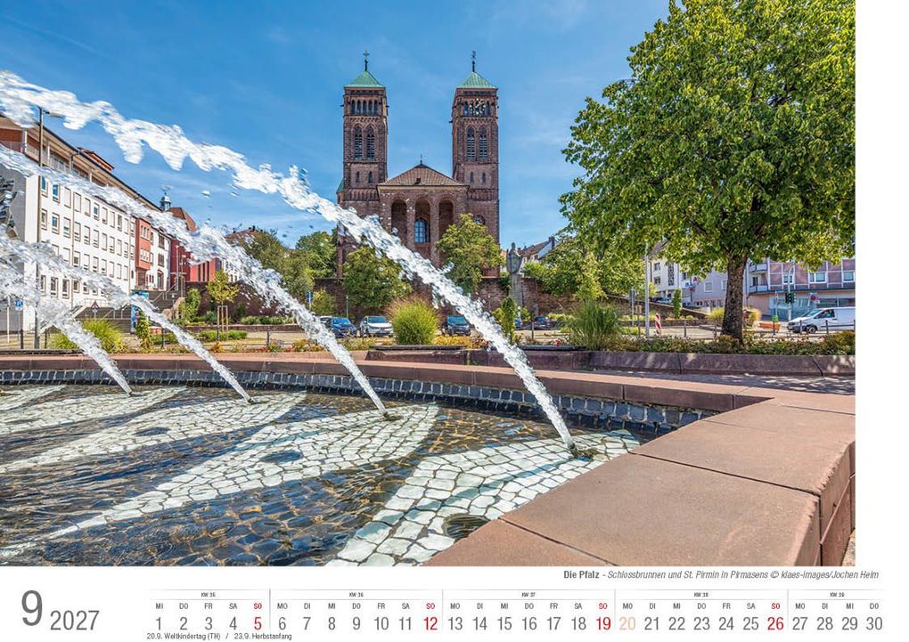 Weitere Ansicht: Die Pfalz 2027 Bildkalender A4 quer, spiralgebunden