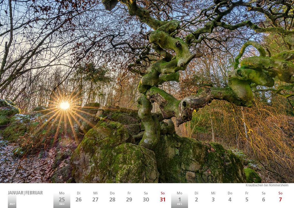 Weitere Ansicht: Rheinland 2027 Wandkalender A4 quer Spiralbindung 28 Blatt mit 56 Seiten