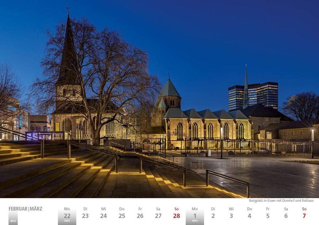 Weitere Ansicht: Rheinland 2027 Wandkalender A4 quer Spiralbindung 28 Blatt mit 56 Seiten