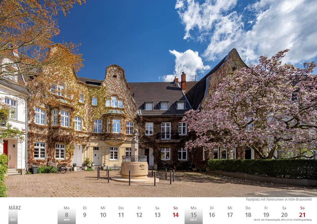 Weitere Ansicht: Rheinland 2027 Wandkalender A4 quer Spiralbindung 28 Blatt mit 56 Seiten