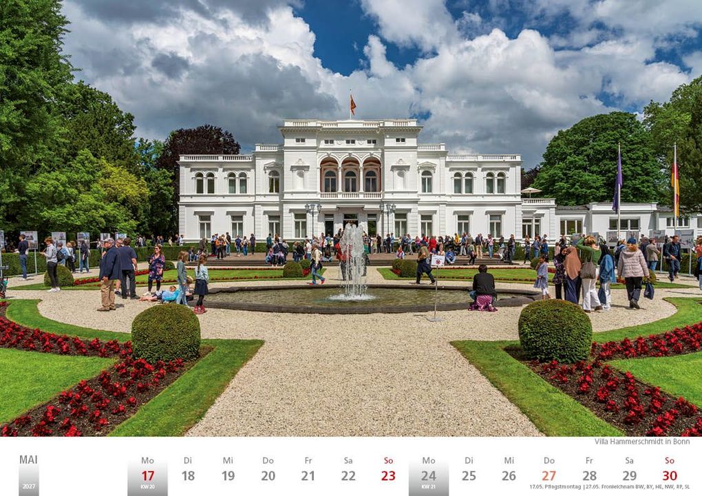 Weitere Ansicht: Rheinland 2027 Wandkalender A4 quer Spiralbindung 28 Blatt mit 56 Seiten