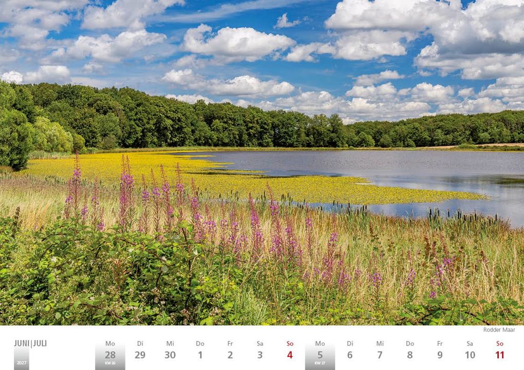 Weitere Ansicht: Rheinland 2027 Wandkalender A4 quer Spiralbindung 28 Blatt mit 56 Seiten