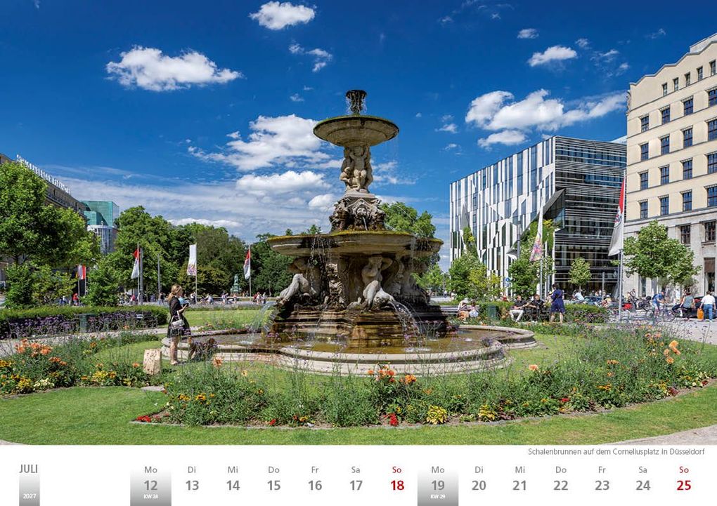 Weitere Ansicht: Rheinland 2027 Wandkalender A4 quer Spiralbindung 28 Blatt mit 56 Seiten