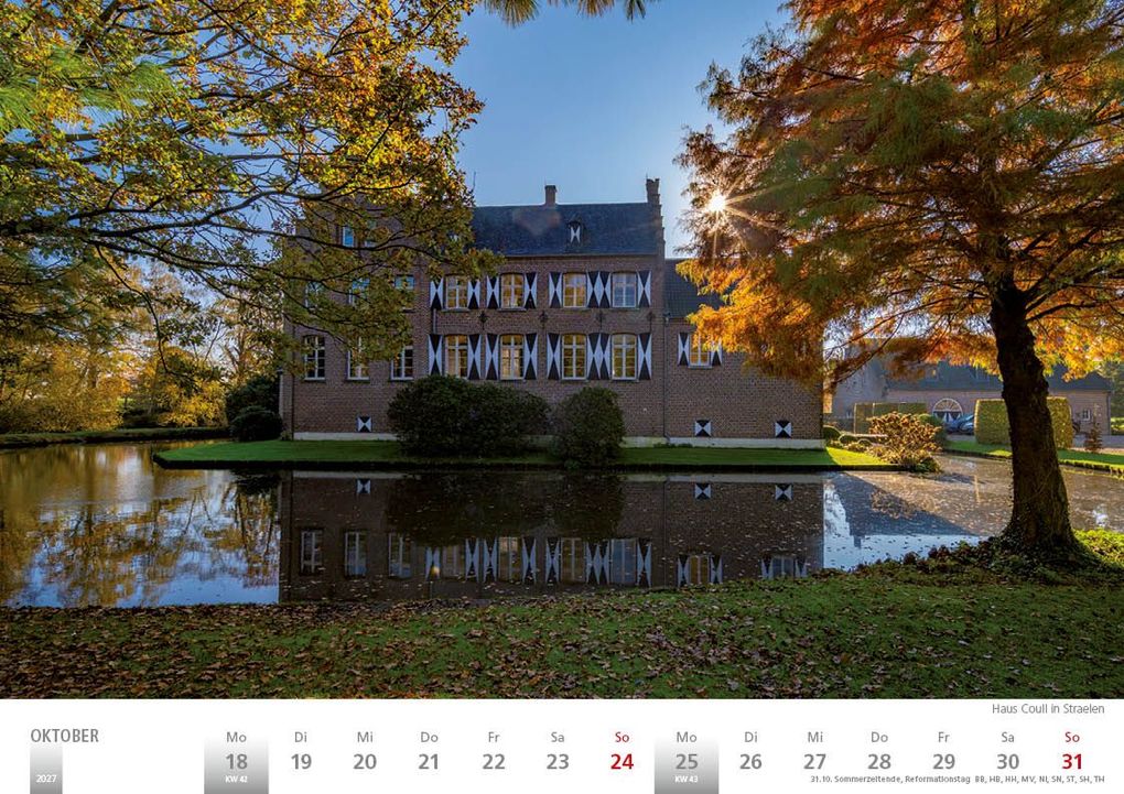 Weitere Ansicht: Rheinland 2027 Wandkalender A4 quer Spiralbindung 28 Blatt mit 56 Seiten
