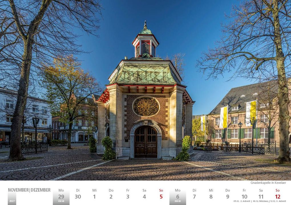 Weitere Ansicht: Rheinland 2027 Wandkalender A4 quer Spiralbindung 28 Blatt mit 56 Seiten