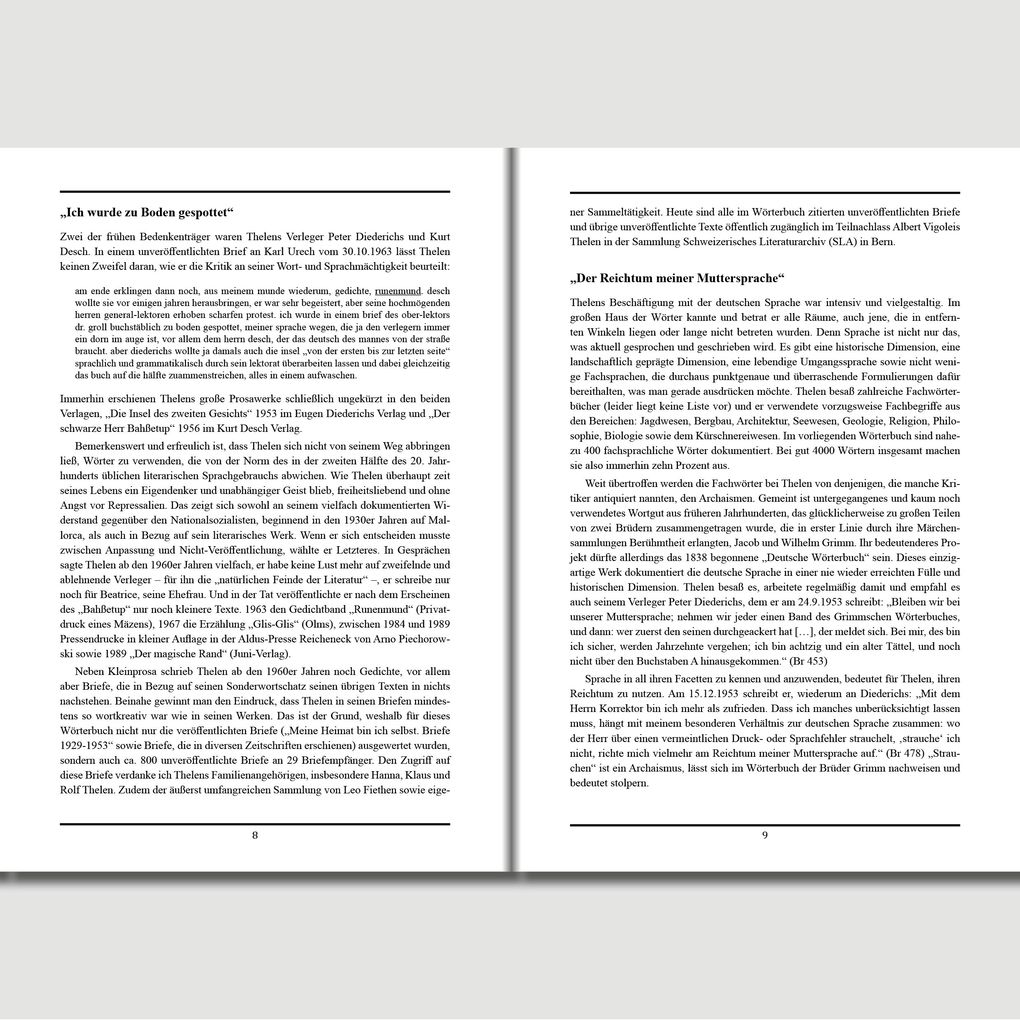 Weitere Ansicht: Das Albert Vigoleis Thelen Wörterbuch