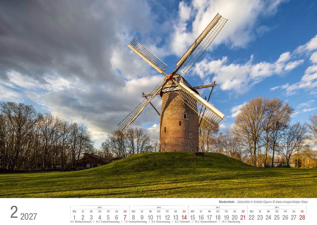 Weitere Ansicht: Niederrhein 2027 Bildkalender A3 Spiralbindung