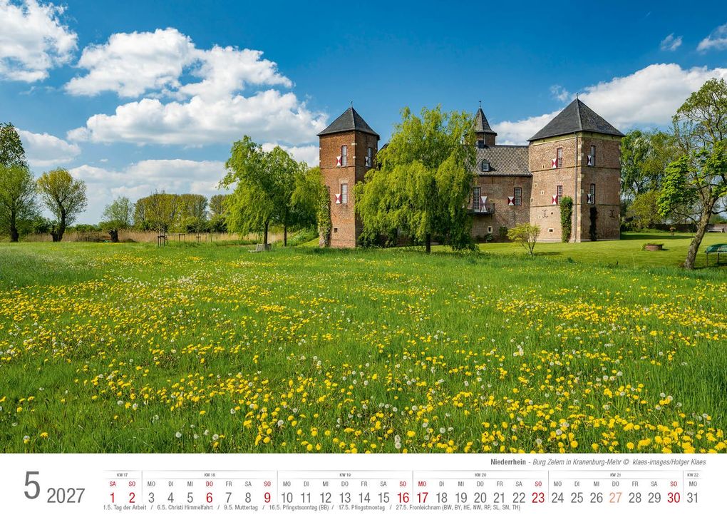 Weitere Ansicht: Niederrhein 2027 Bildkalender A3 Spiralbindung