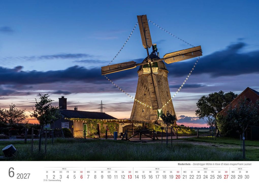 Weitere Ansicht: Niederrhein 2027 Bildkalender A3 Spiralbindung