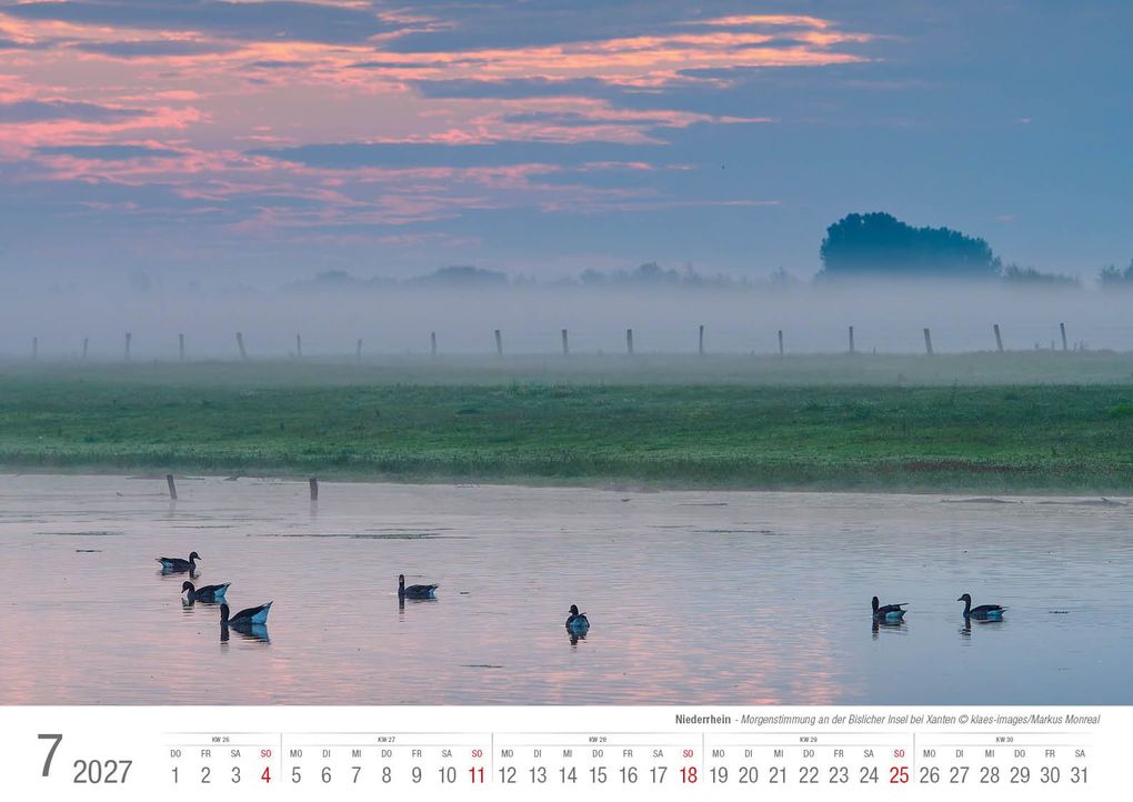 Weitere Ansicht: Niederrhein 2027 Bildkalender A3 Spiralbindung