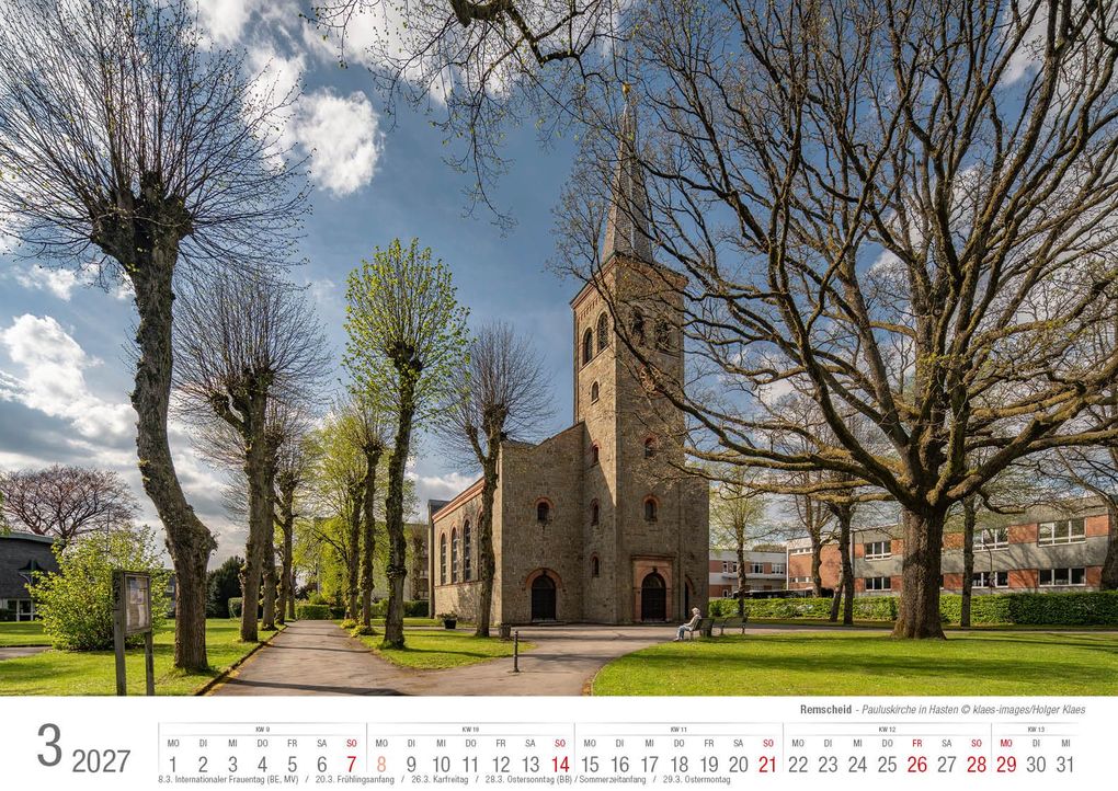 Weitere Ansicht: Remscheid 2027 Bildkalender A3 Spiralbindung