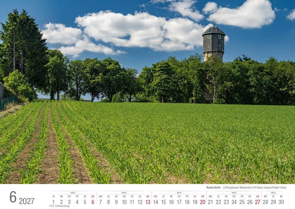 Weitere Ansicht: Remscheid 2027 Bildkalender A3 Spiralbindung