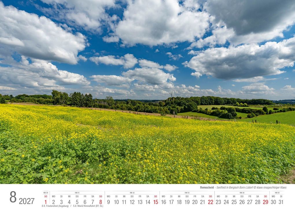 Weitere Ansicht: Remscheid 2027 Bildkalender A3 Spiralbindung
