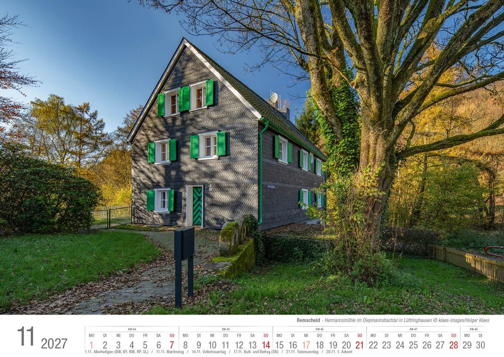 Weitere Ansicht: Remscheid 2027 Bildkalender A3 Spiralbindung