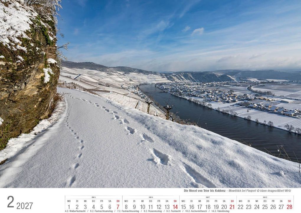 Weitere Ansicht: Mosel von Trier bis Koblenz 2027 Bildkalender A4 quer, spiralgebunden