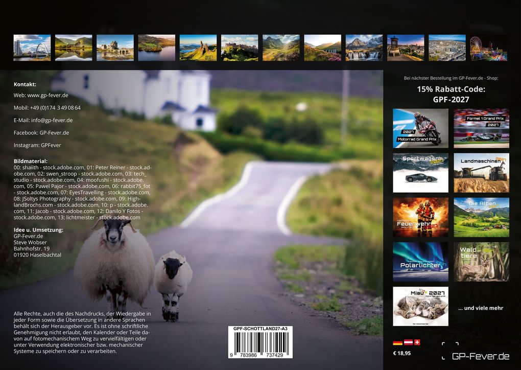 Weitere Ansicht: Schottland - Mystik der Highlands - 2027 - Kalender DIN A3