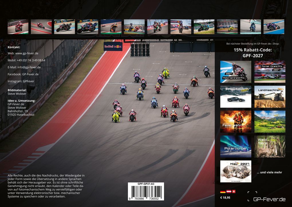 Weitere Ansicht: Motorrad Grand Prix 2027 - Kalender | MotoGP DIN A3