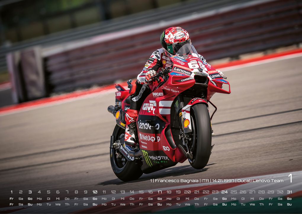 Weitere Ansicht: Motorrad Grand Prix 2027 - Kalender | MotoGP DIN A3