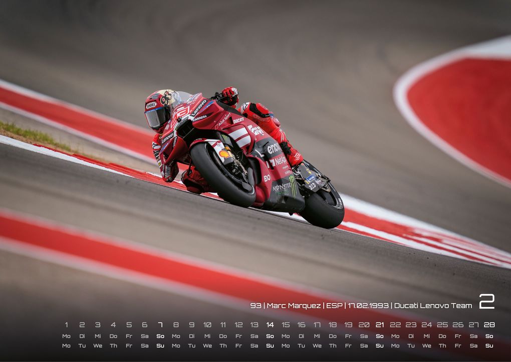 Weitere Ansicht: Motorrad Grand Prix 2027 - Kalender | MotoGP DIN A3