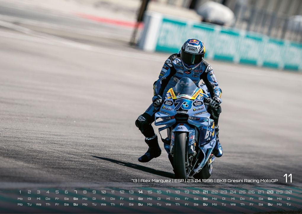 Weitere Ansicht: Motorrad Grand Prix 2027 - Kalender | MotoGP DIN A3