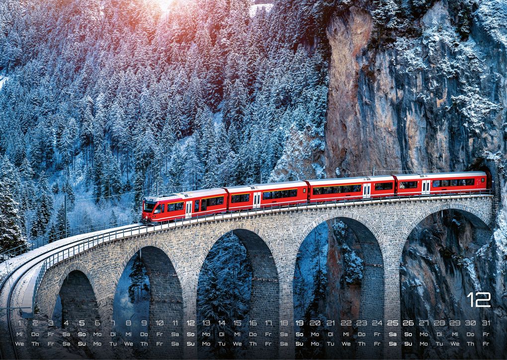 Weitere Ansicht: Eisenbahn - faszinierende Bahnwelt - 2027 - Kalender DIN A3