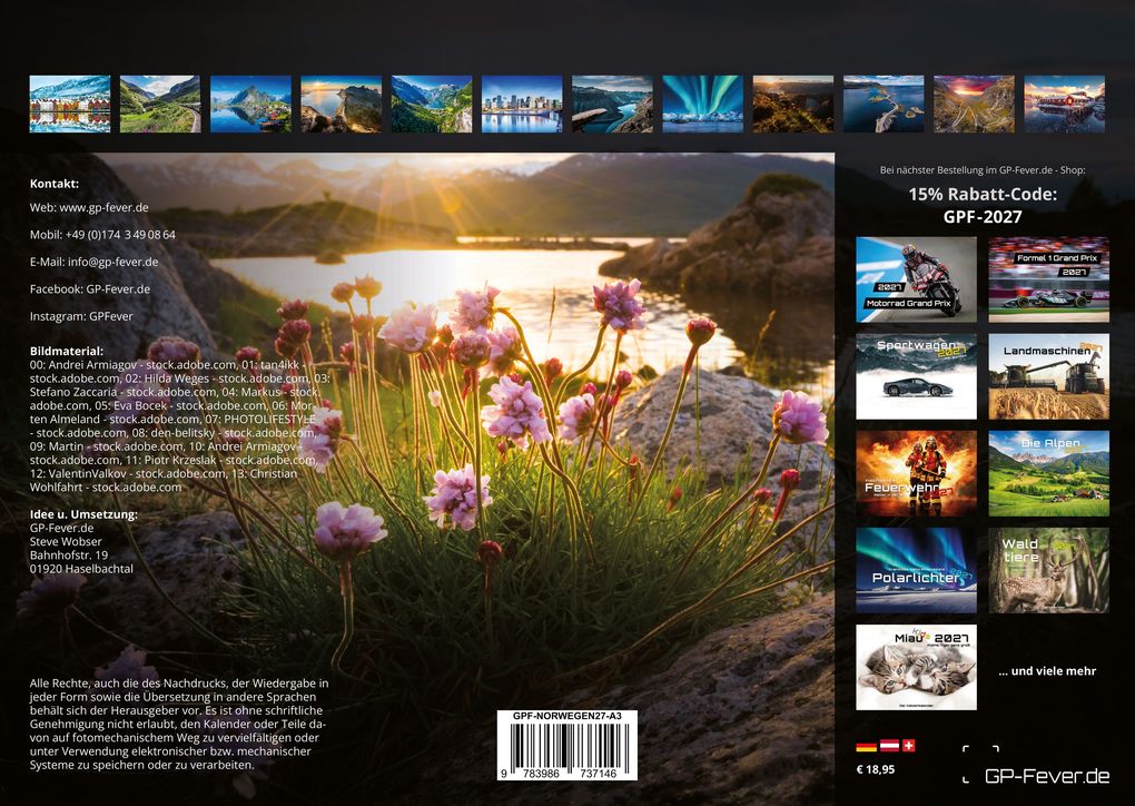 Weitere Ansicht: Norwegen - Im Land der Fjorde - 2027 - Kalender DIN A3