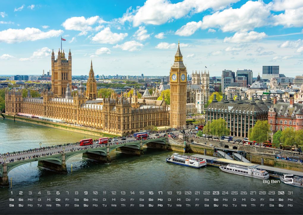 Weitere Ansicht: England - It's Tea Time - 2027 - Kalender DIN A3