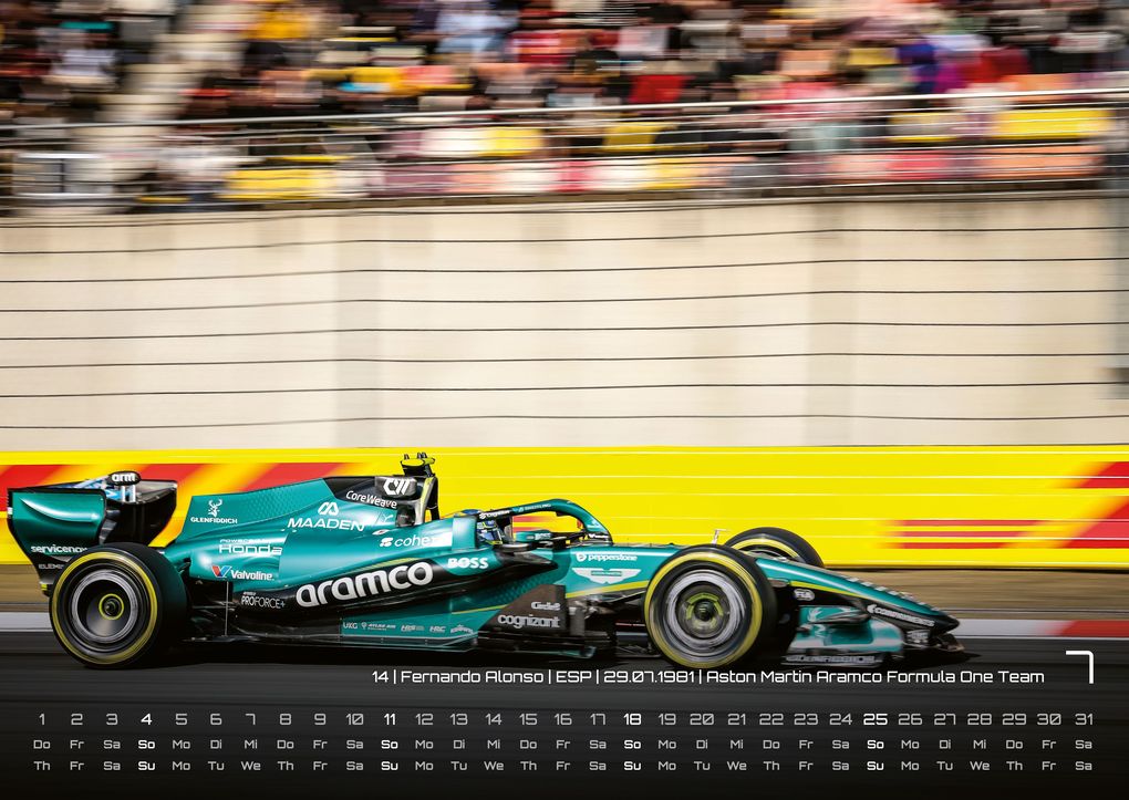 Weitere Ansicht: Formel 1 - Grand Prix - 2027 - F1 Kalender DIN A2