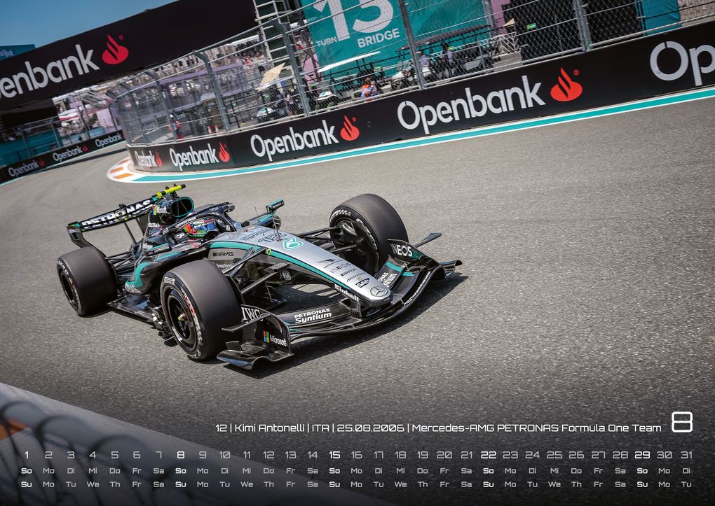 Weitere Ansicht: Formel 1 - Grand Prix - 2027 - F1 Kalender DIN A2