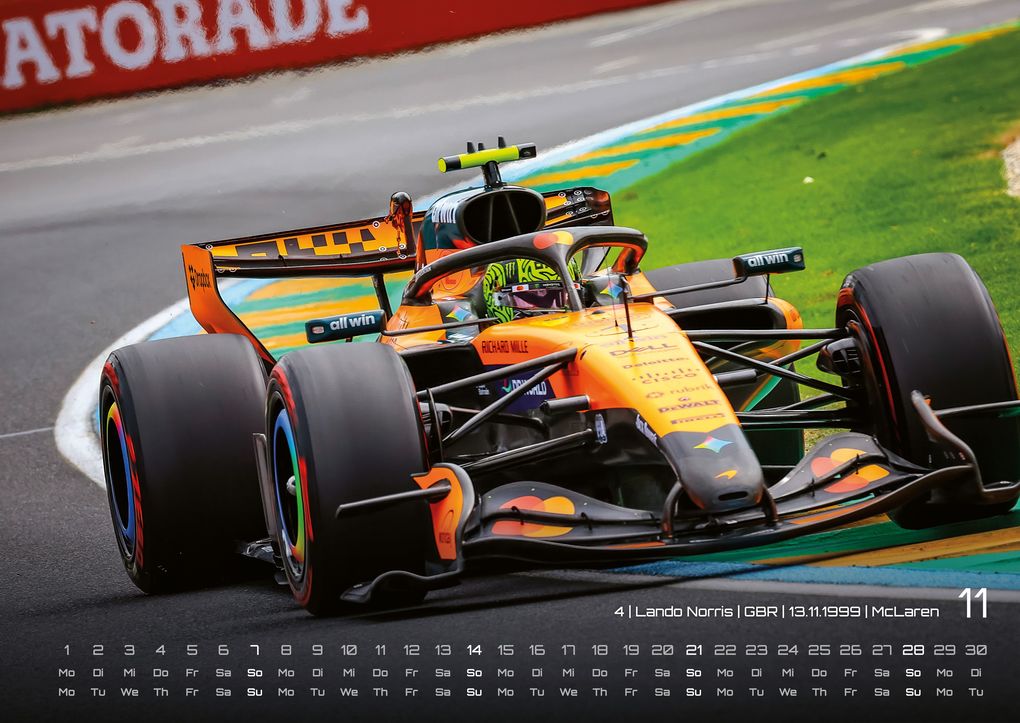 Weitere Ansicht: Formel 1 - Grand Prix - 2027 - F1 Kalender DIN A2