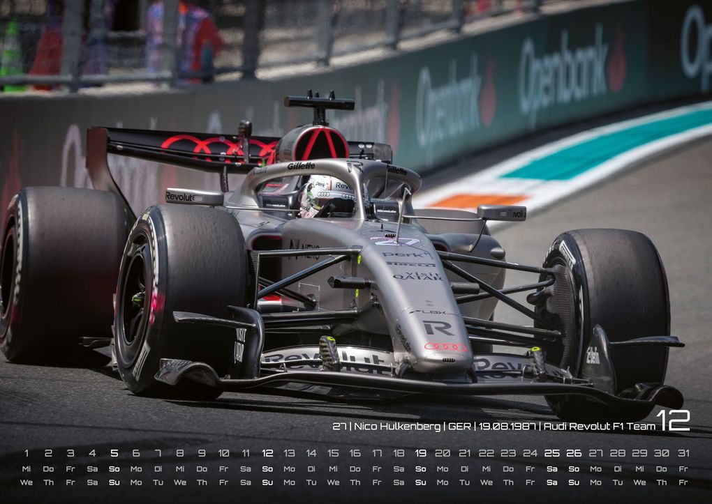 Weitere Ansicht: Formel 1 - Grand Prix - 2027 - F1 Kalender DIN A2