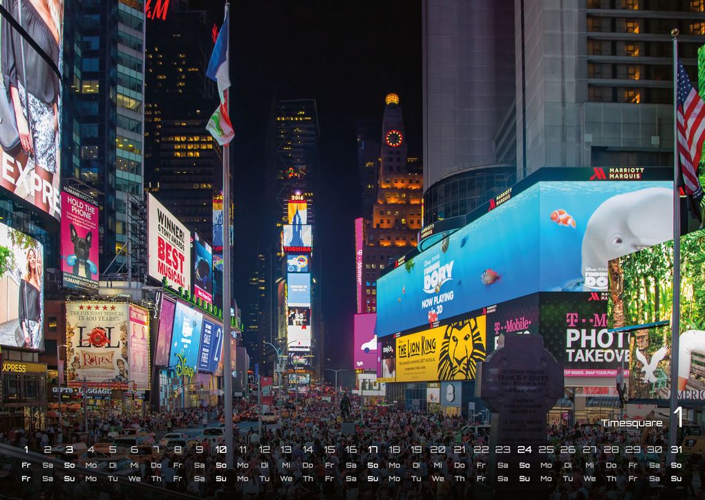 Weitere Ansicht: New York - die Stadt, die niemals schläft - 2027 - Kalender DIN A2