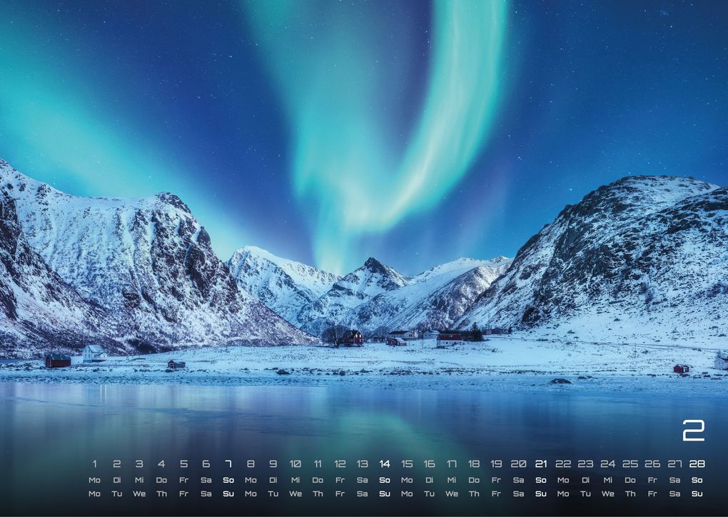 Weitere Ansicht: Polarlichter - grandiose Naturschauspiele - 2027 - Kalender DIN A3