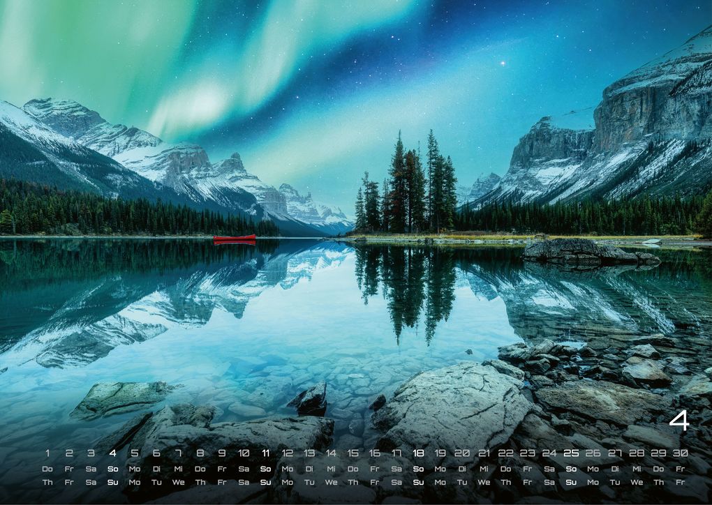 Weitere Ansicht: Polarlichter - grandiose Naturschauspiele - 2027 - Kalender DIN A3