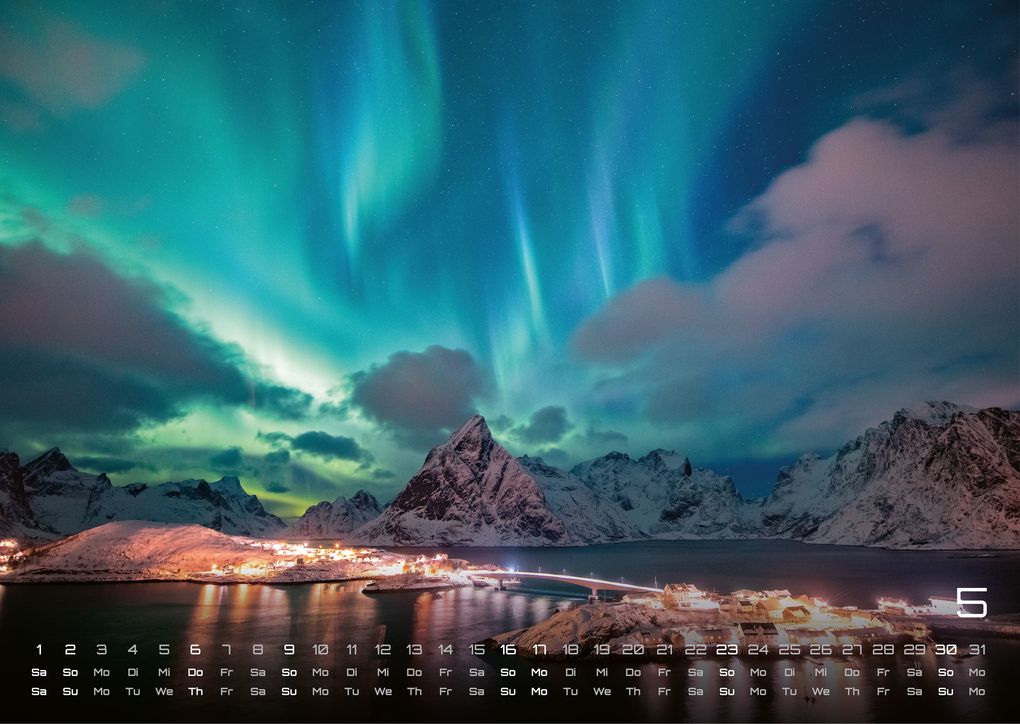 Weitere Ansicht: Polarlichter - grandiose Naturschauspiele - 2027 - Kalender DIN A3