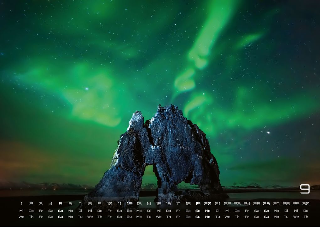Weitere Ansicht: Polarlichter - grandiose Naturschauspiele - 2027 - Kalender DIN A3