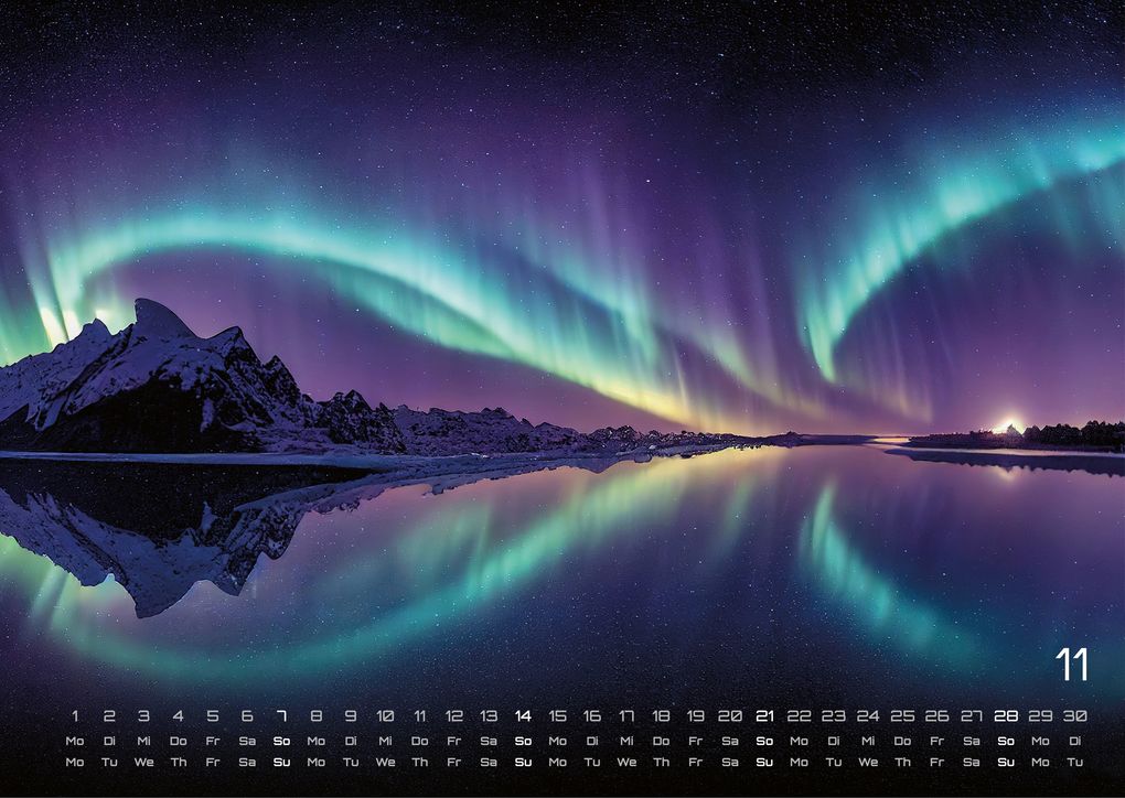 Weitere Ansicht: Polarlichter - grandiose Naturschauspiele - 2027 - Kalender DIN A3