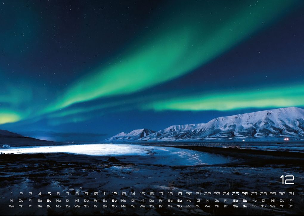 Weitere Ansicht: Polarlichter - grandiose Naturschauspiele - 2027 - Kalender DIN A3