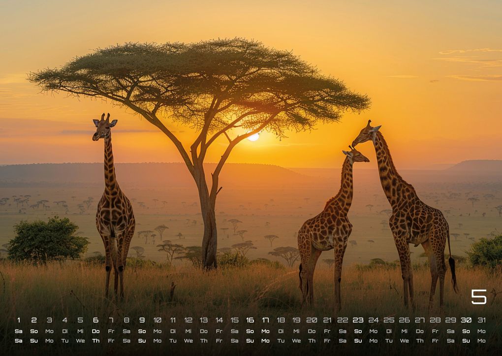 Weitere Ansicht: Afrikas Tierwelt - Der Tierkalender - 2027 - Kalender DIN A2