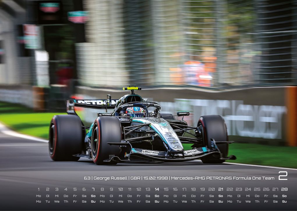 Weitere Ansicht: Formel 1 - Grand Prix - 2027 - F1 Kalender DIN A3