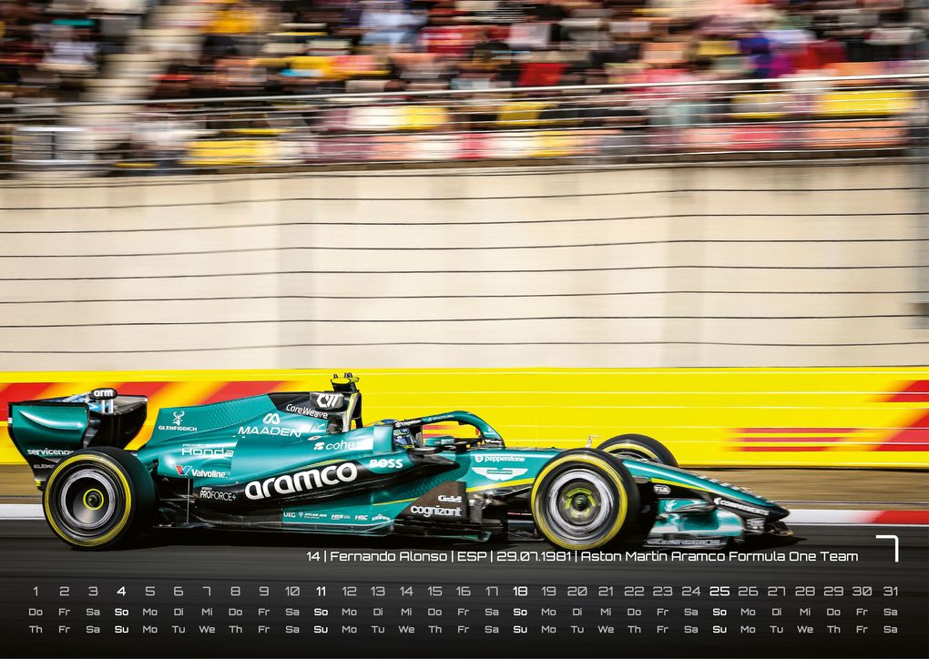 Weitere Ansicht: Formel 1 - Grand Prix - 2027 - F1 Kalender DIN A3