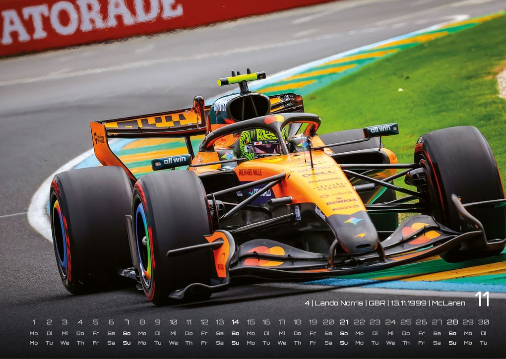 Weitere Ansicht: Formel 1 - Grand Prix - 2027 - F1 Kalender DIN A3