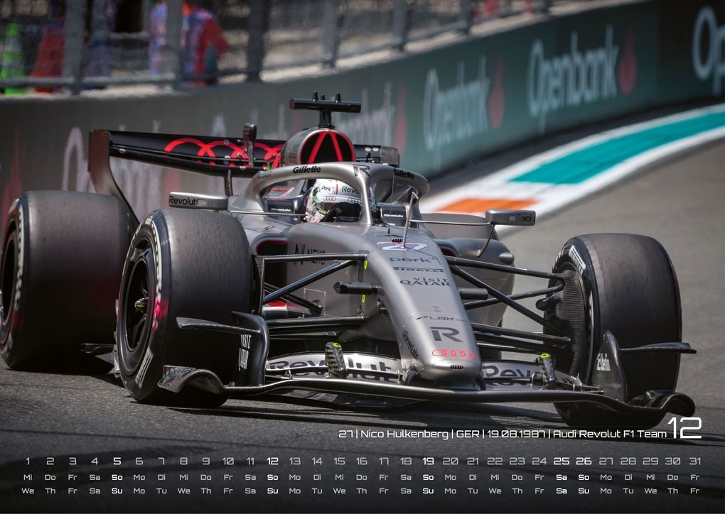 Weitere Ansicht: Formel 1 - Grand Prix - 2027 - F1 Kalender DIN A3