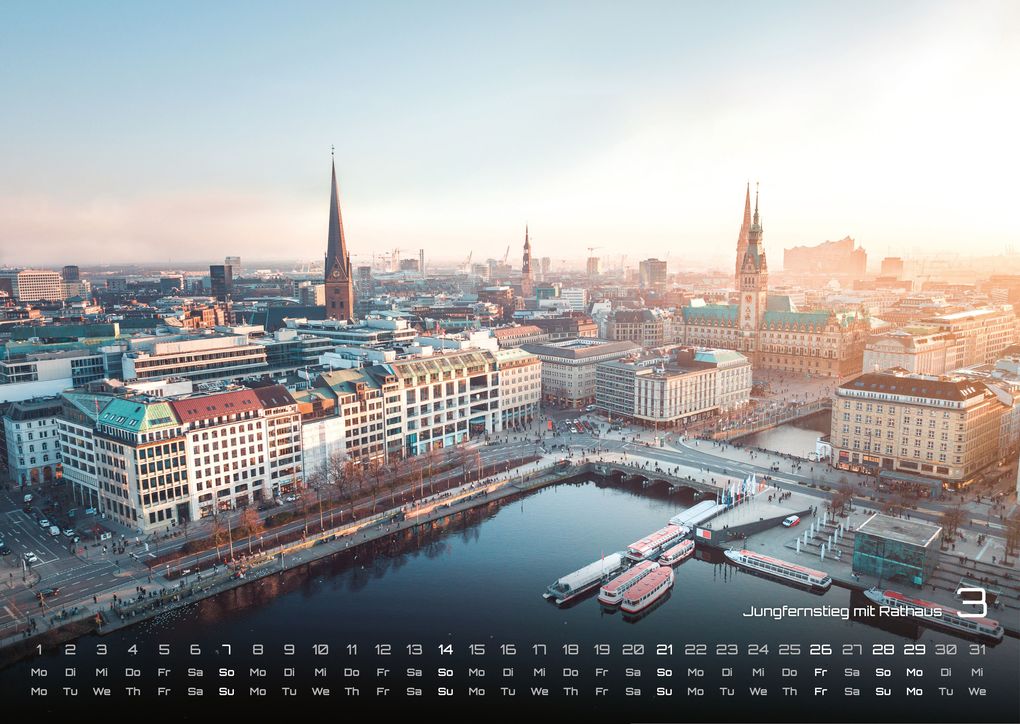Weitere Ansicht: Hamburg - Zwischen Speicherstadt und Alster - 2027 - Kalender DIN A3